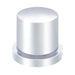 Chrome Flat Top Nut Cover With Flange | Triple Chrome Finish | United Pacific