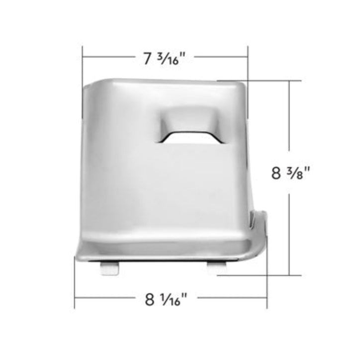Chrome Fuse Compartment Access Cover for Kenworth T680 | United Pacific