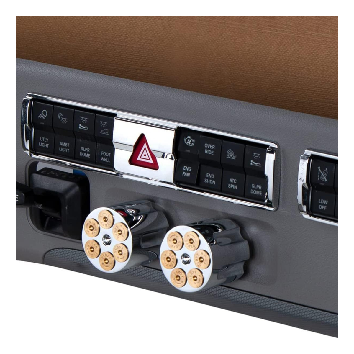 Chrome Gun Barrel Air Valve Knob | United Pacific