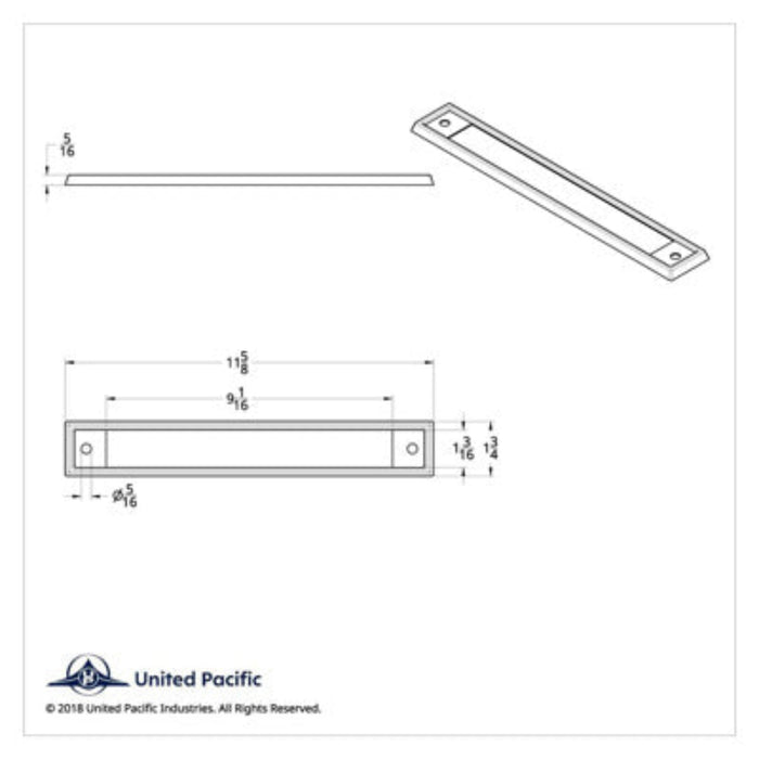 Chrome Plastic Headliner Warning Lights Bezel for Kenworth W900 T800 T600 | United Pacific