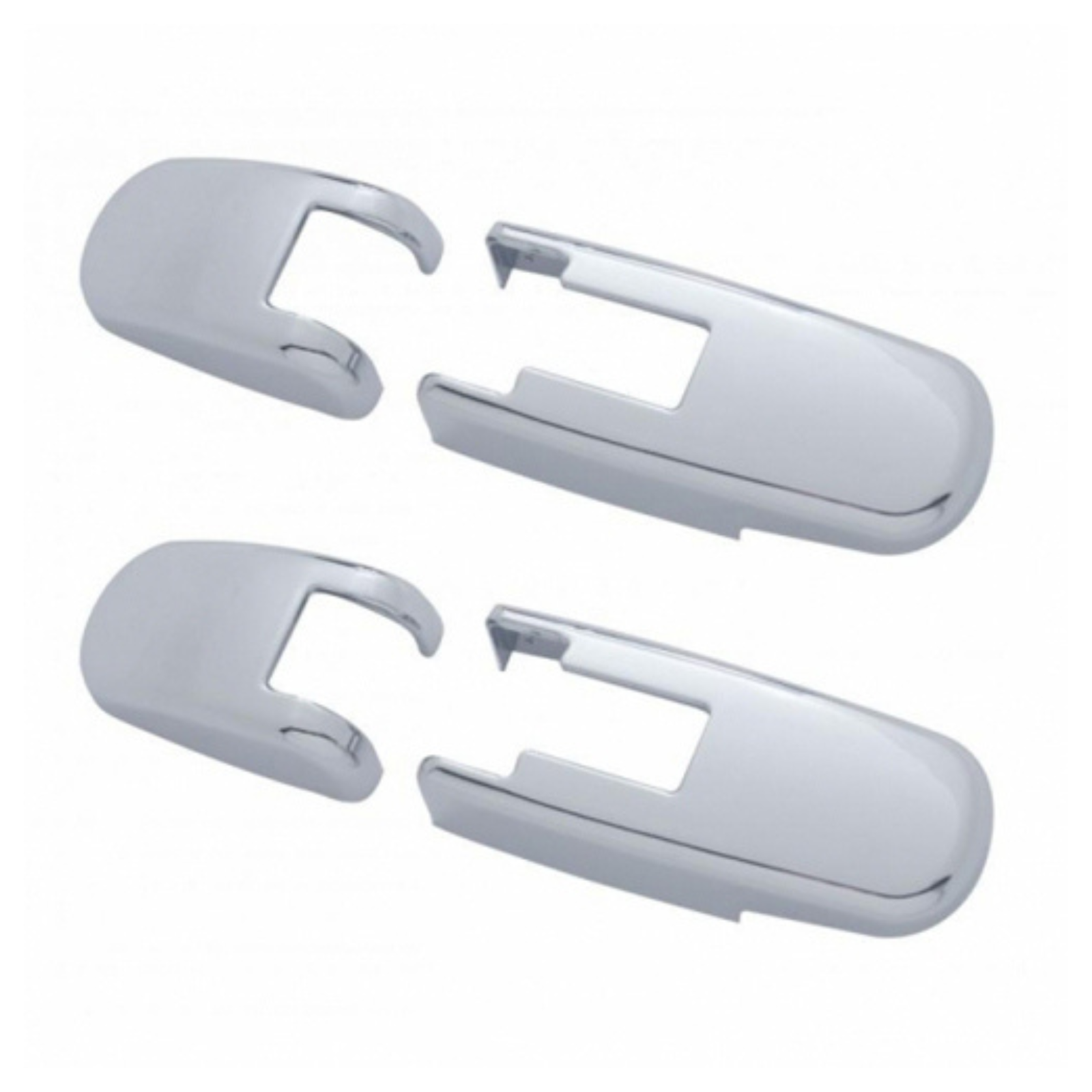 Chrome Hood Latch Cover Set for Kenworth T660 and Peterbilt 386 | United Pacific