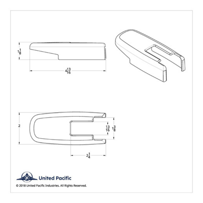 Chrome Hood Latch Cover Set for Kenworth T660 and Peterbilt 386 | United Pacific