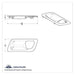 Chrome Interior Door Handle Trim for Peterbilt | United Pacific