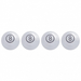 Chrome Large 8 Ball Valve Caps | 4-Pack | United Pacific