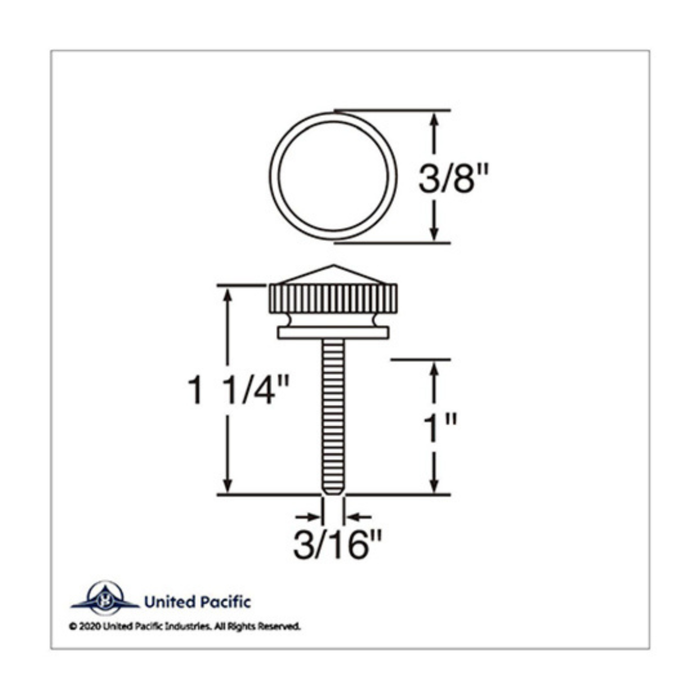 Chrome M5-0.8 Dash Screws | Kenworth 2002 | United Pacific