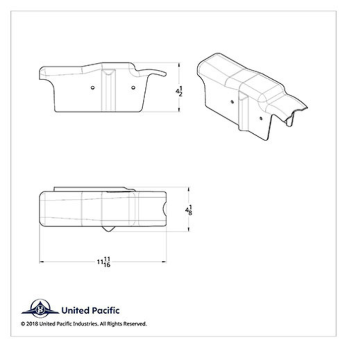 Chrome Mid Steering Column Cover | Peterbilt 379 378 335 330 | United Pacific