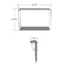 Chrome 7" Navigation Screen Bezel Peterbilt 579 | United Pacific