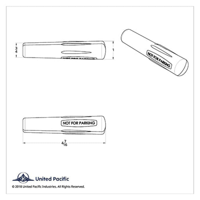 Chrome “Not For Parking” Lever Cover for Peterbilt and Kenworth | United Pacific