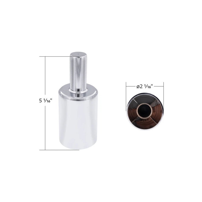 Chrome Plastic 33mm Thread-On Extension | United Pacific