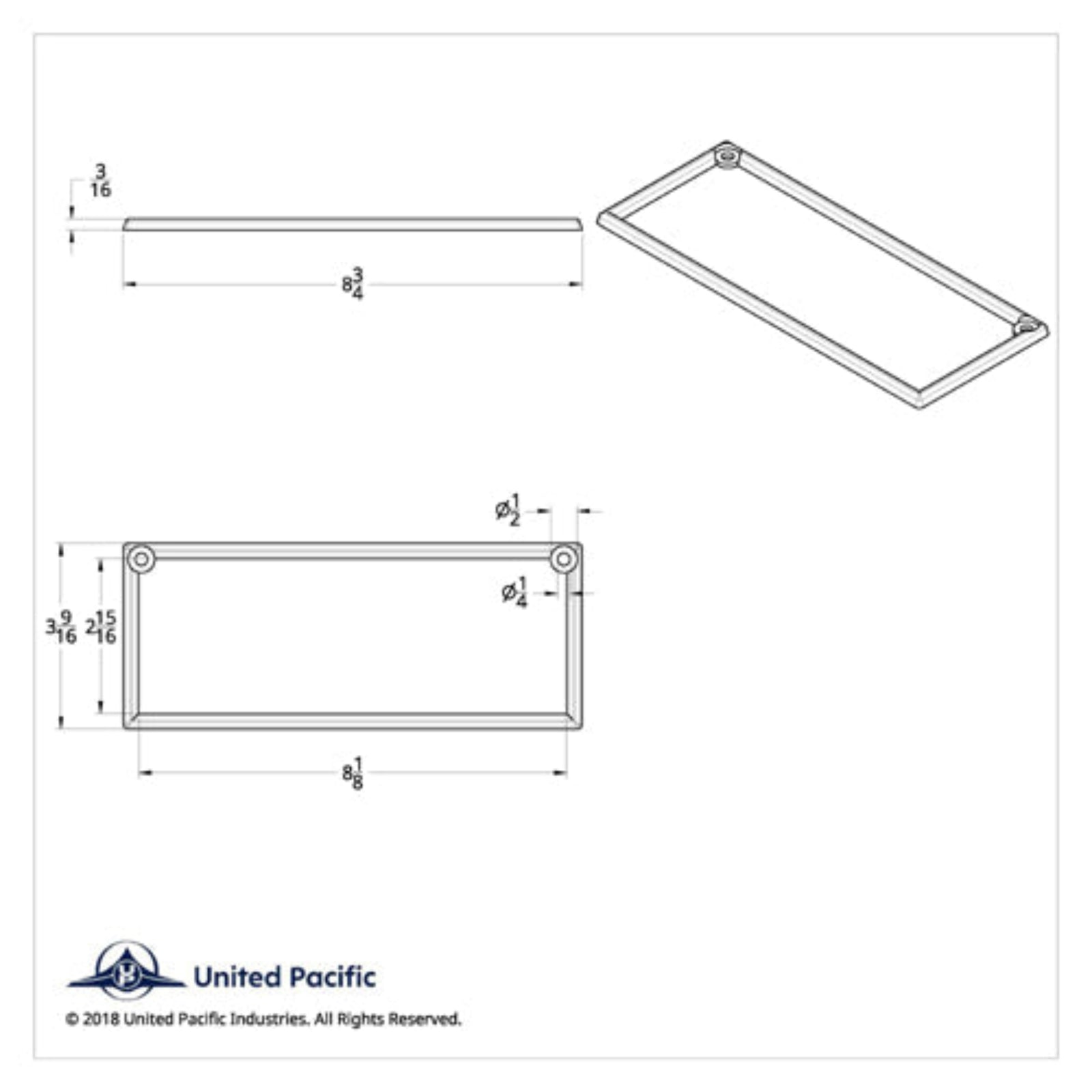 Chrome Plastic A/C and Heater Control Bezel for Kenworth | United Pacific