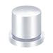 1-1/8" × 1-1/2" Chrome Plastic Flat Top Nut Cover | Push-On | United Pacific