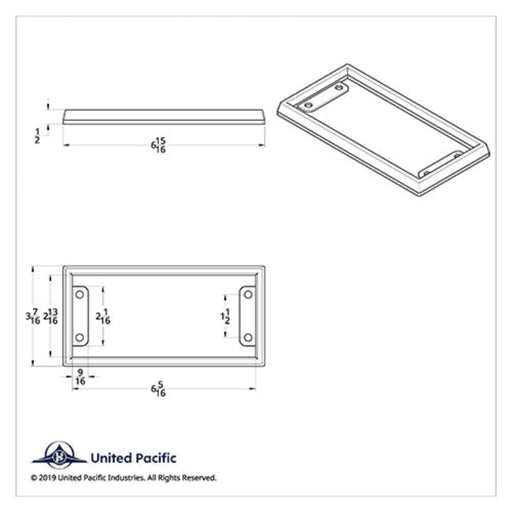 Chrome Plastic Parking and Trailer Brake Bezel for Kenworth | United Pacific