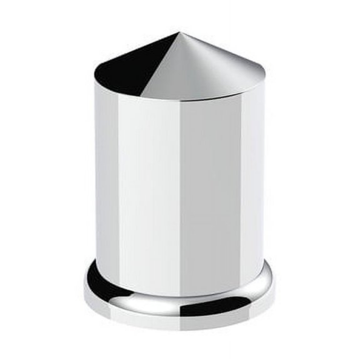 1-1/2" x 3" Chrome Plastic Pointed Nut Cover | Push-On Single | United Pacific