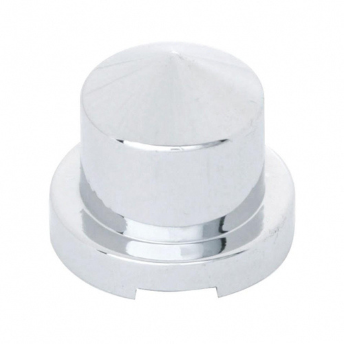 9/16" x 7/8" Chrome Plastic Pointed Nut Cover | Push-On | United Pacific
