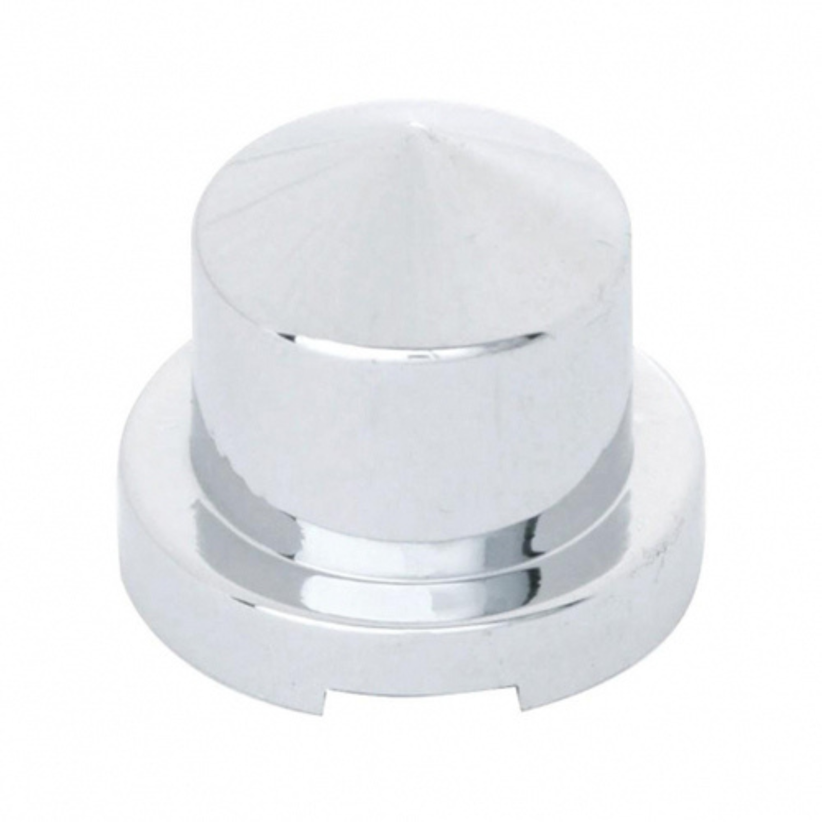 9/16" x 7/8" Chrome Plastic Pointed Nut Cover | Push-On | United Pacific
