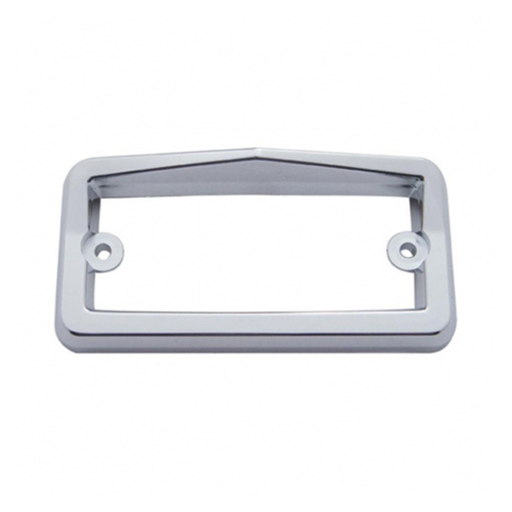 Chrome Plastic Rectangular Visor Light Bezel for Freightliner | 4-1/2″ × 2-1/4″ Fit | United Pacific