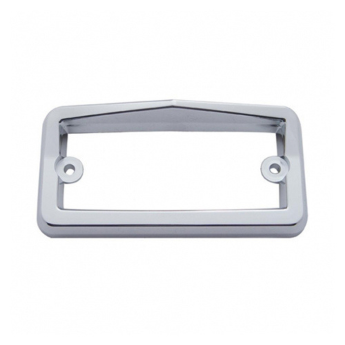 Chrome Plastic Rectangular Visor Light Bezel for Freightliner | 4-1/2″ × 2-1/4″ Fit | United Pacific