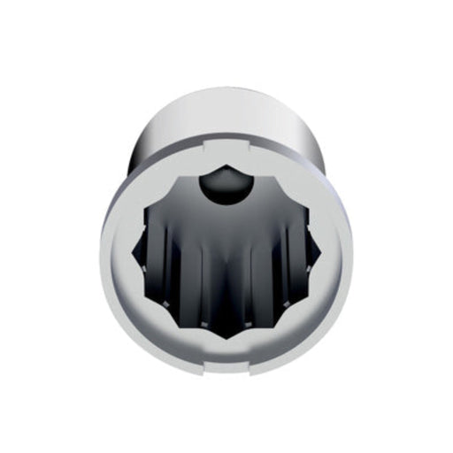 1-1/8" x 1-7/8" Chrome Pointed Nut Cover | Push-On | United Pacific