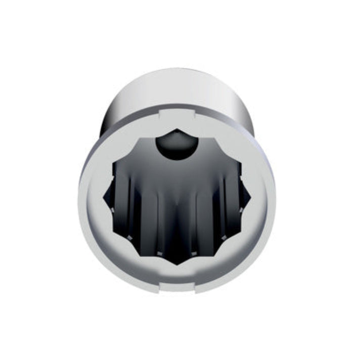 1-1/8" x 1-7/8" Chrome Pointed Nut Cover | Push-On | United Pacific