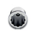 1-1/8" x 1-7/8" Chrome Pointed Nut Cover | Push-On | United Pacific