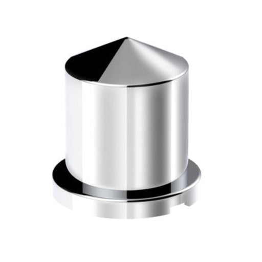 1-1/8" x 1-7/8" Chrome Pointed Nut Cover | Push-On | United Pacific