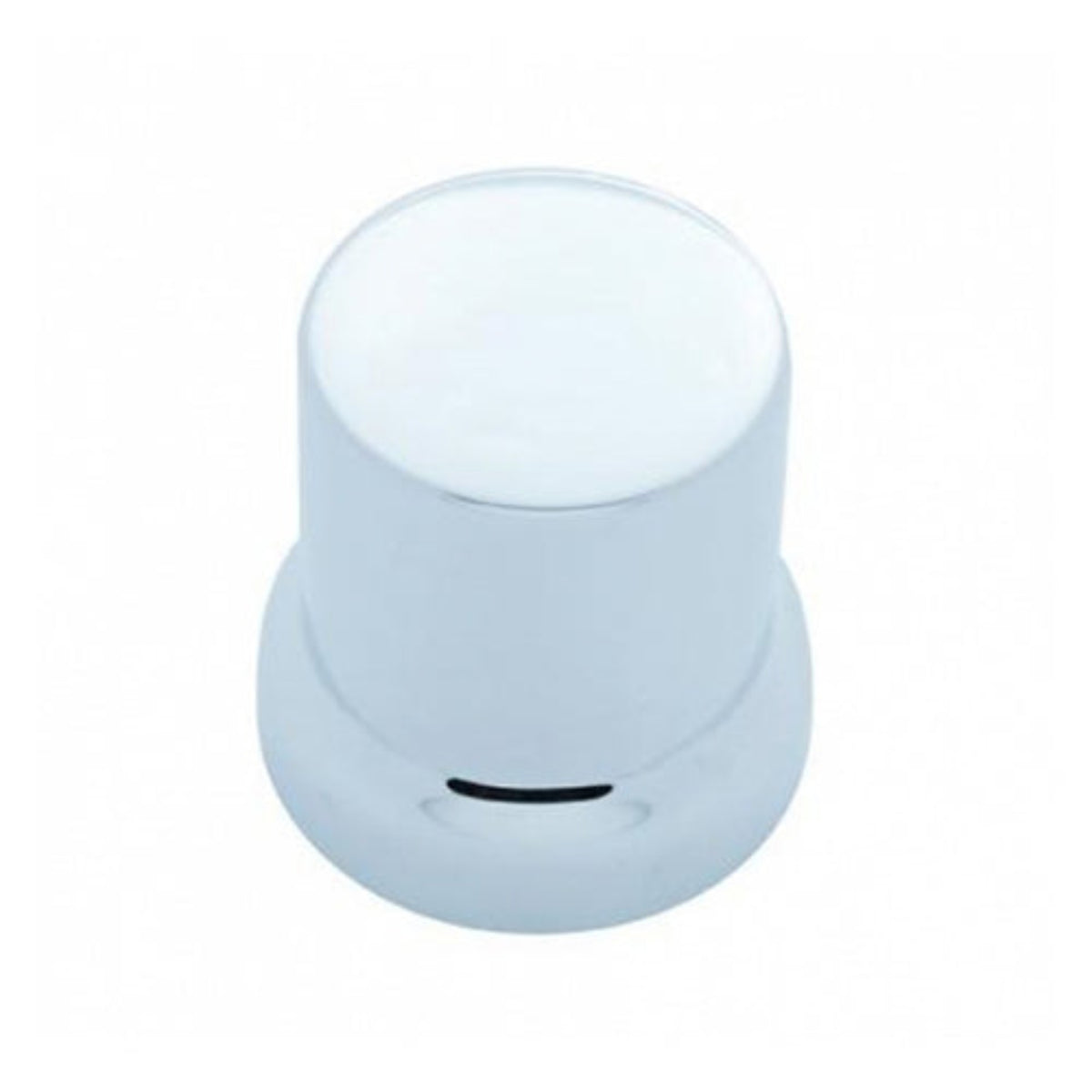 2-1/4 Inch Chrome Push-On Lug Nut Cover Flat Top | 33 mm Base | United Pacific
