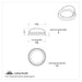 Chrome Pyrometer Gauge Bezel with Visor for Kenworth and Peterbilt | United Pacific