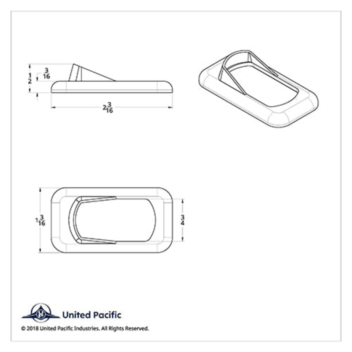 Chrome Rocker Switch Bezel with Switch Guard 3 Pack | United Pacific