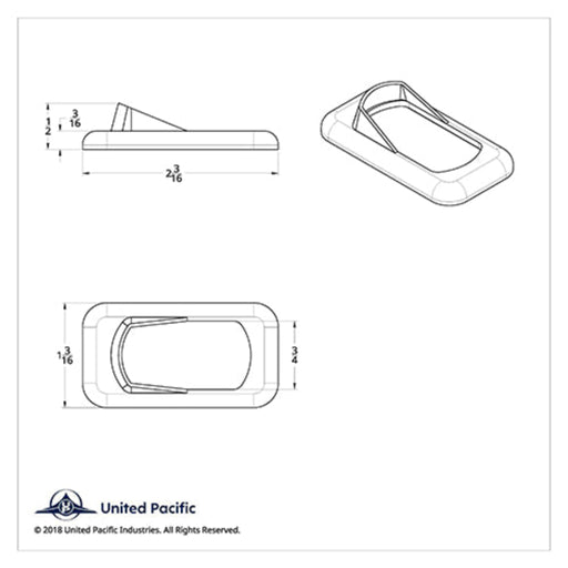 Chrome Rocker Switch Bezel with Switch Guard 3 Pack | United Pacific