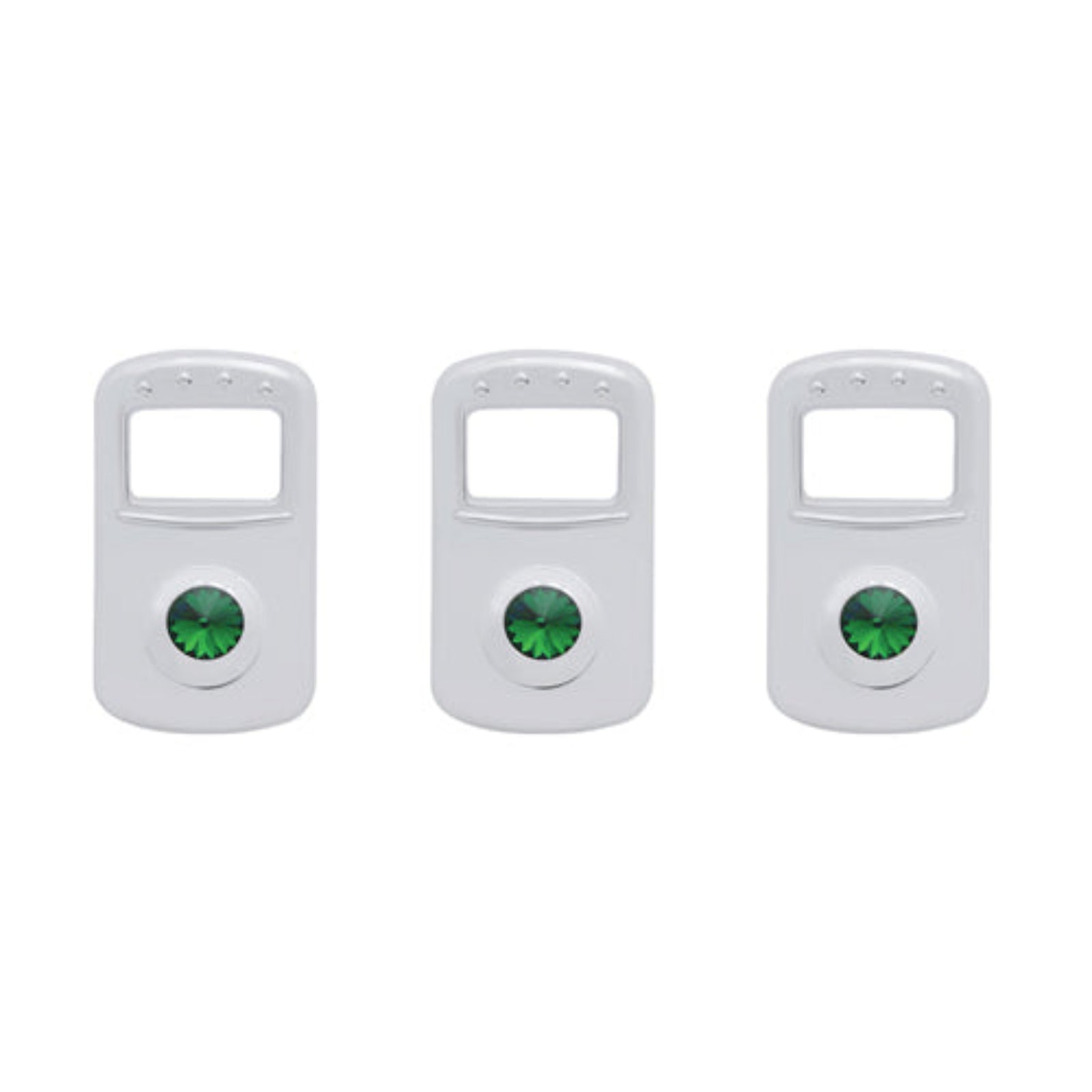 Chrome Rocker Switch Cover Plain for Kenworth and Peterbilt | United Pacific