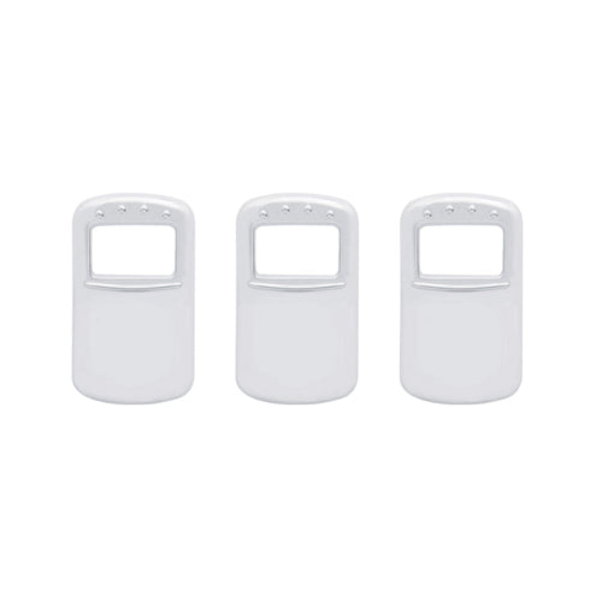 Chrome Rocker Switch Cover Plain for Kenworth and Peterbilt | United Pacific