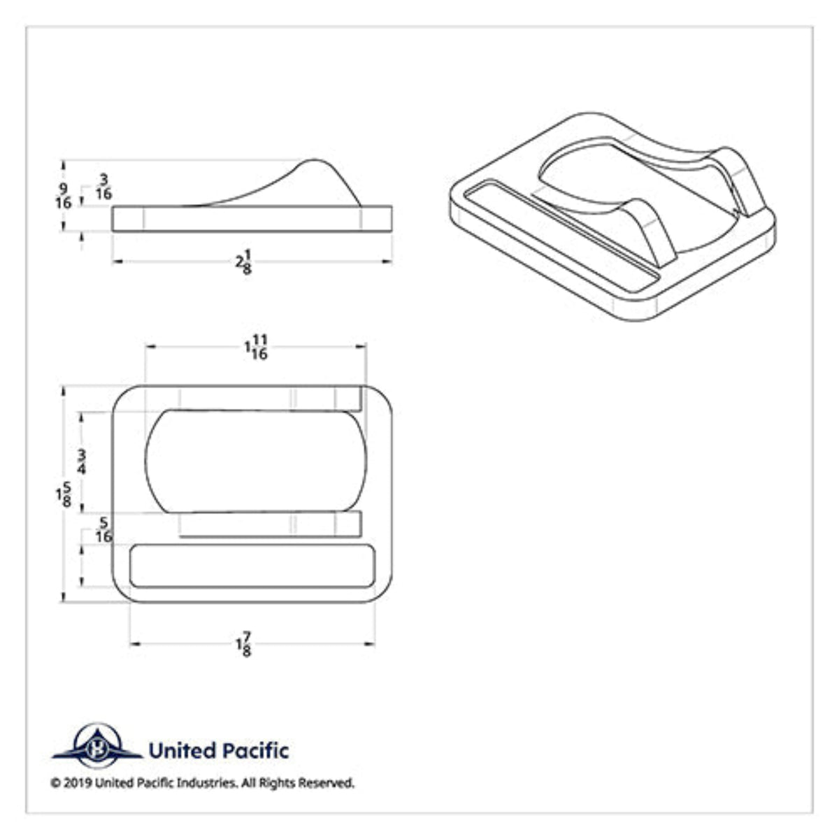 Chrome Rocker Switch Cover | United Pacific