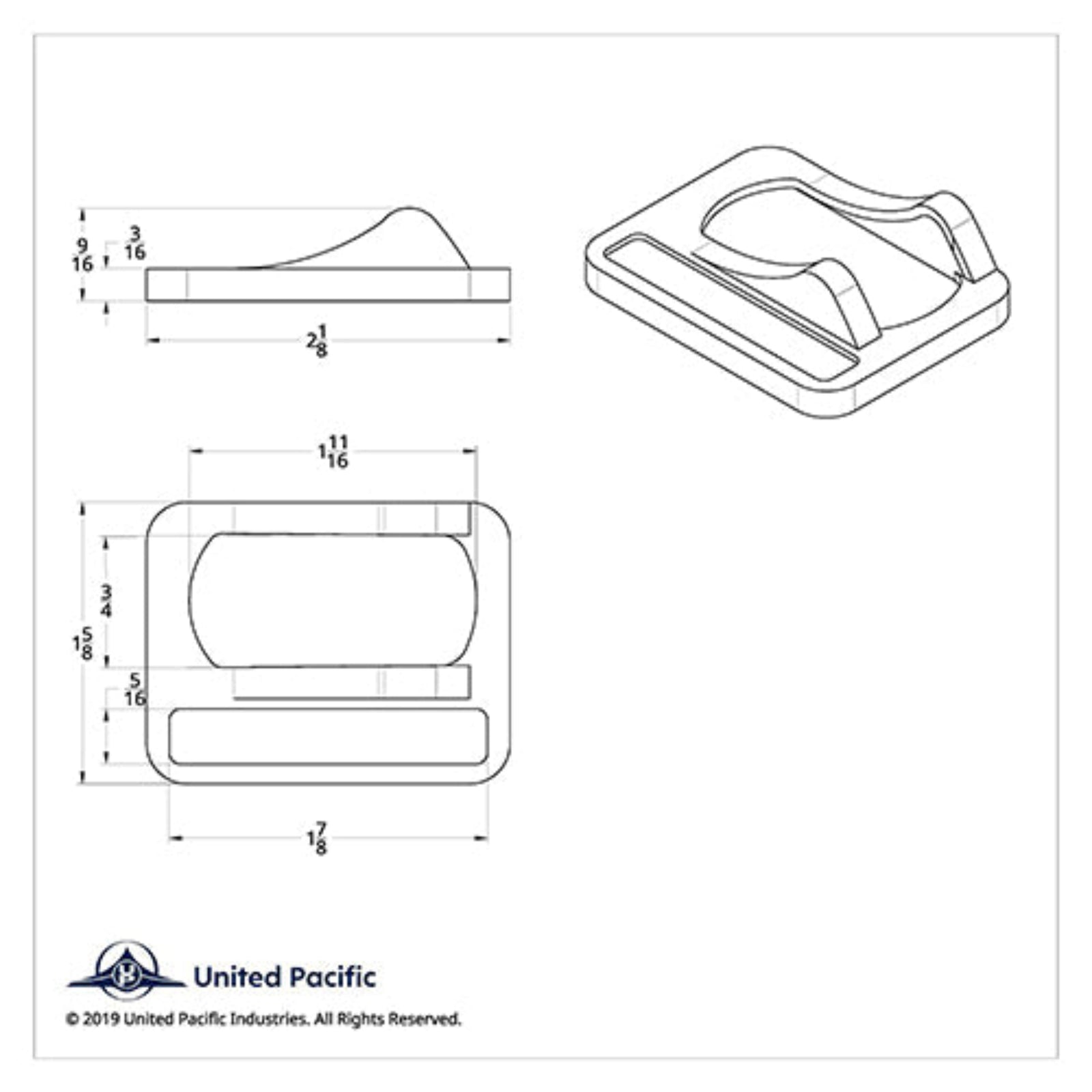 Chrome Rocker Switch Cover | United Pacific