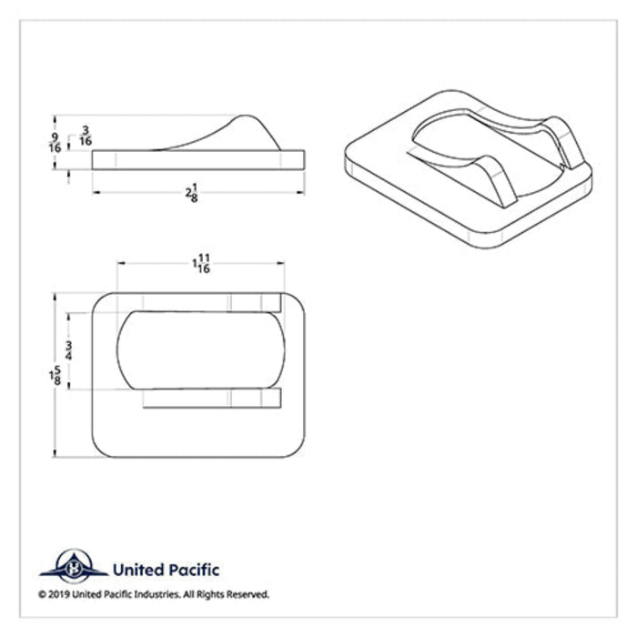 Chrome Plastic Rocker Switch Cover| United Pacific