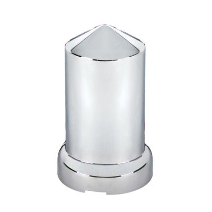 3-3/16 Inch Chrome Round Push-On Lug Nut Cover | 33 mm Base | United Pacific