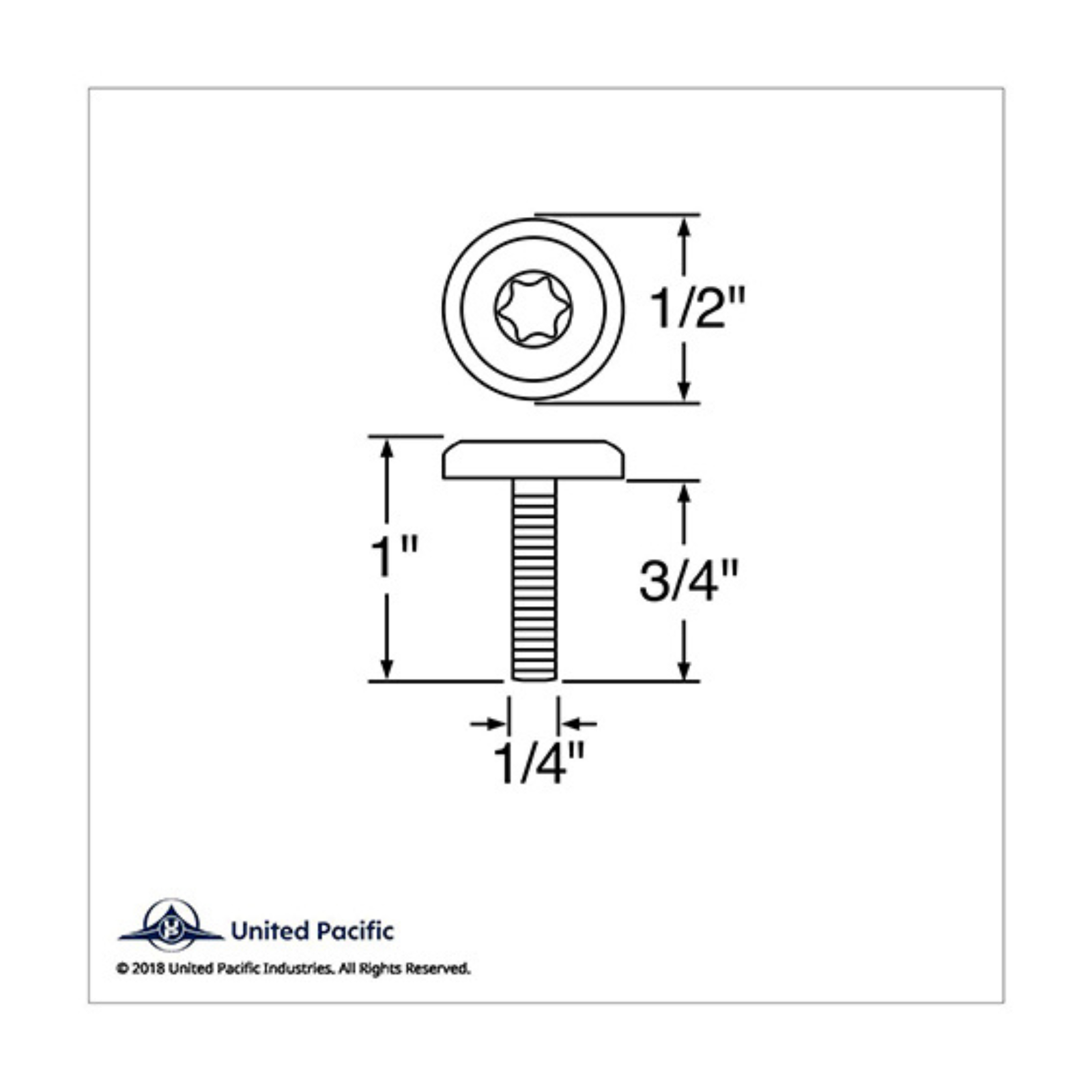 Chrome Short OEM Style Dash Screws | Kenworth | United Pacific
