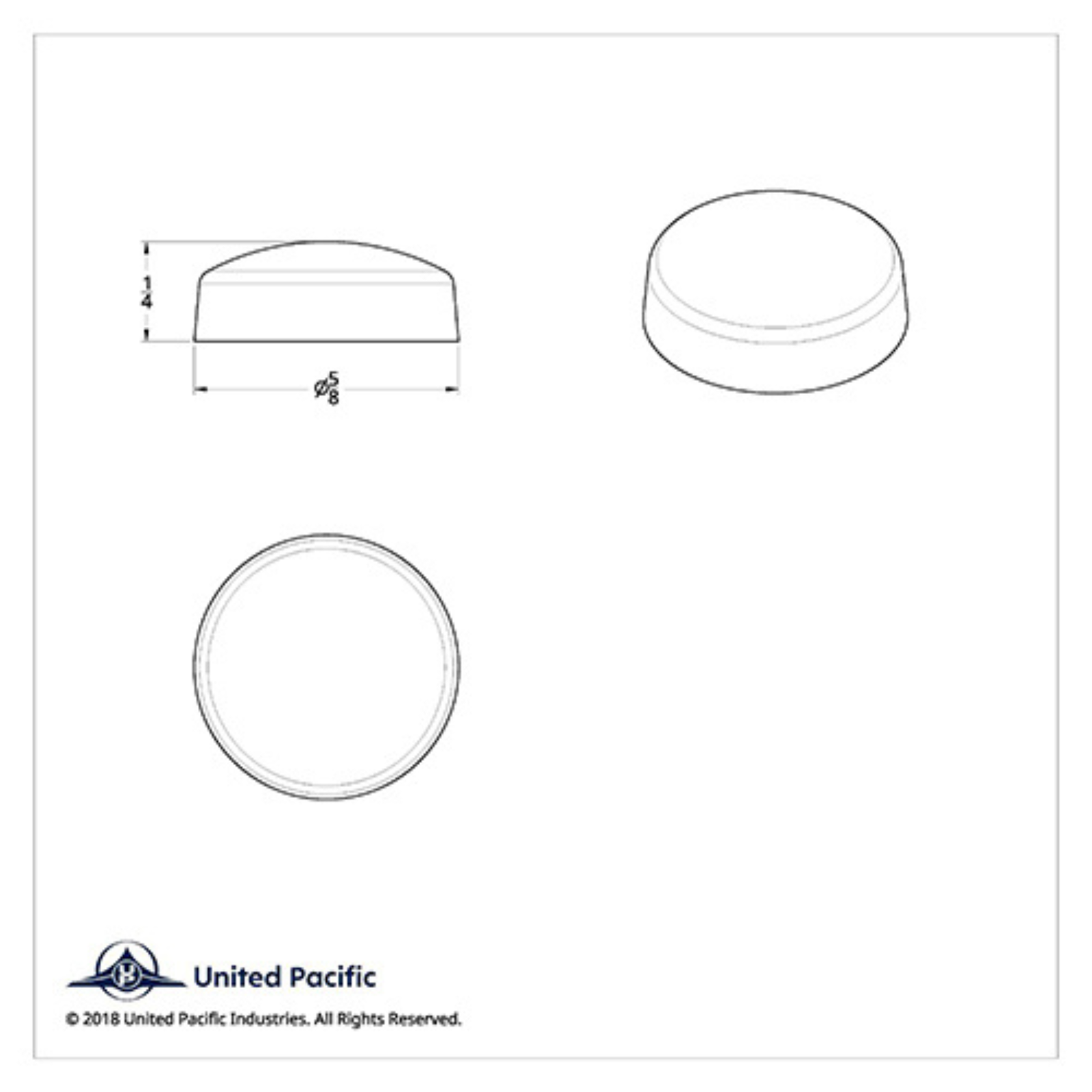 Chrome Plastic Snap-On Screw Covers | #10 #12 Screws | 10 Pack | United Pacific