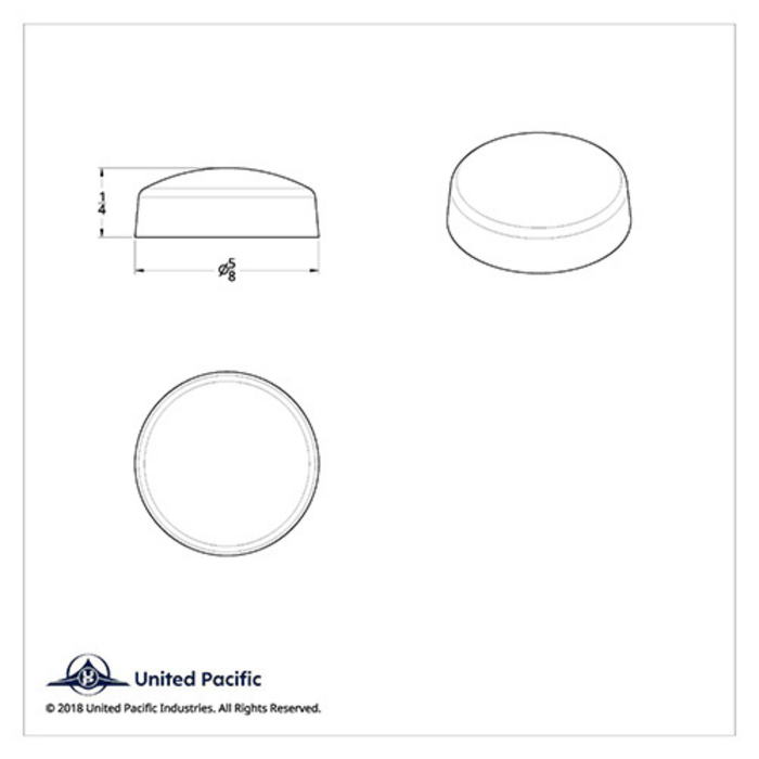 Chrome Plastic Snap-On Screw Covers | #10 #12 Screws | 10 Pack | United Pacific