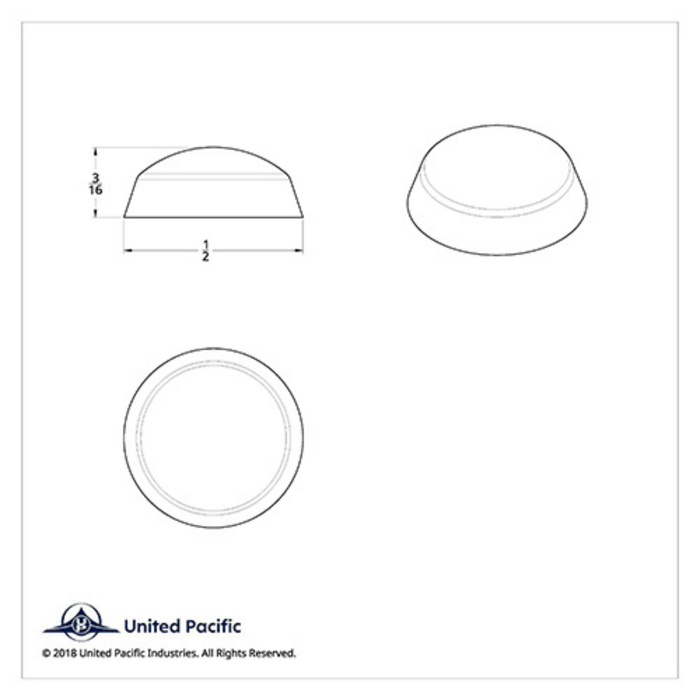 Chrome Plastic Snap-On Screw Head Covers | #6 #8 Screws | 10 Pack | United Pacific