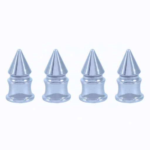 Chrome Spike Valve Caps | 4-Pack | United Pacific