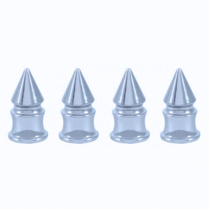 Chrome Spike Valve Caps | 4-Pack | United Pacific