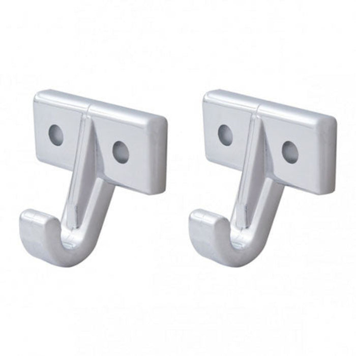 Chrome Sun Visor Hooks for Kenworth Models 1990 to 2005 | United Pacific