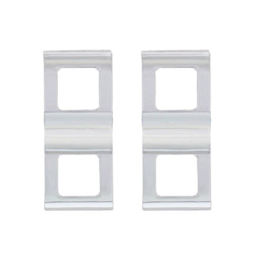 Chrome Plastic Switch Cover | 2-Opening | United Pacific