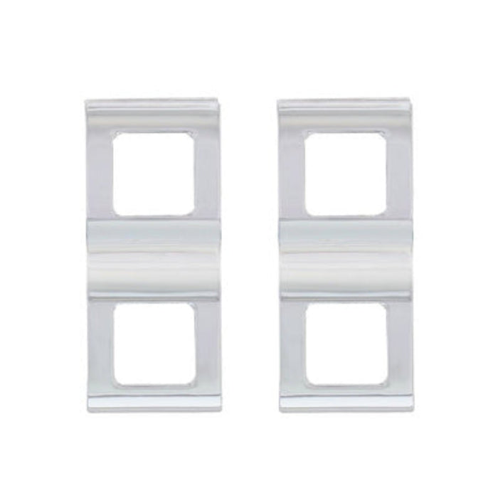 Chrome Plastic Switch Cover | 2-Opening | United Pacific