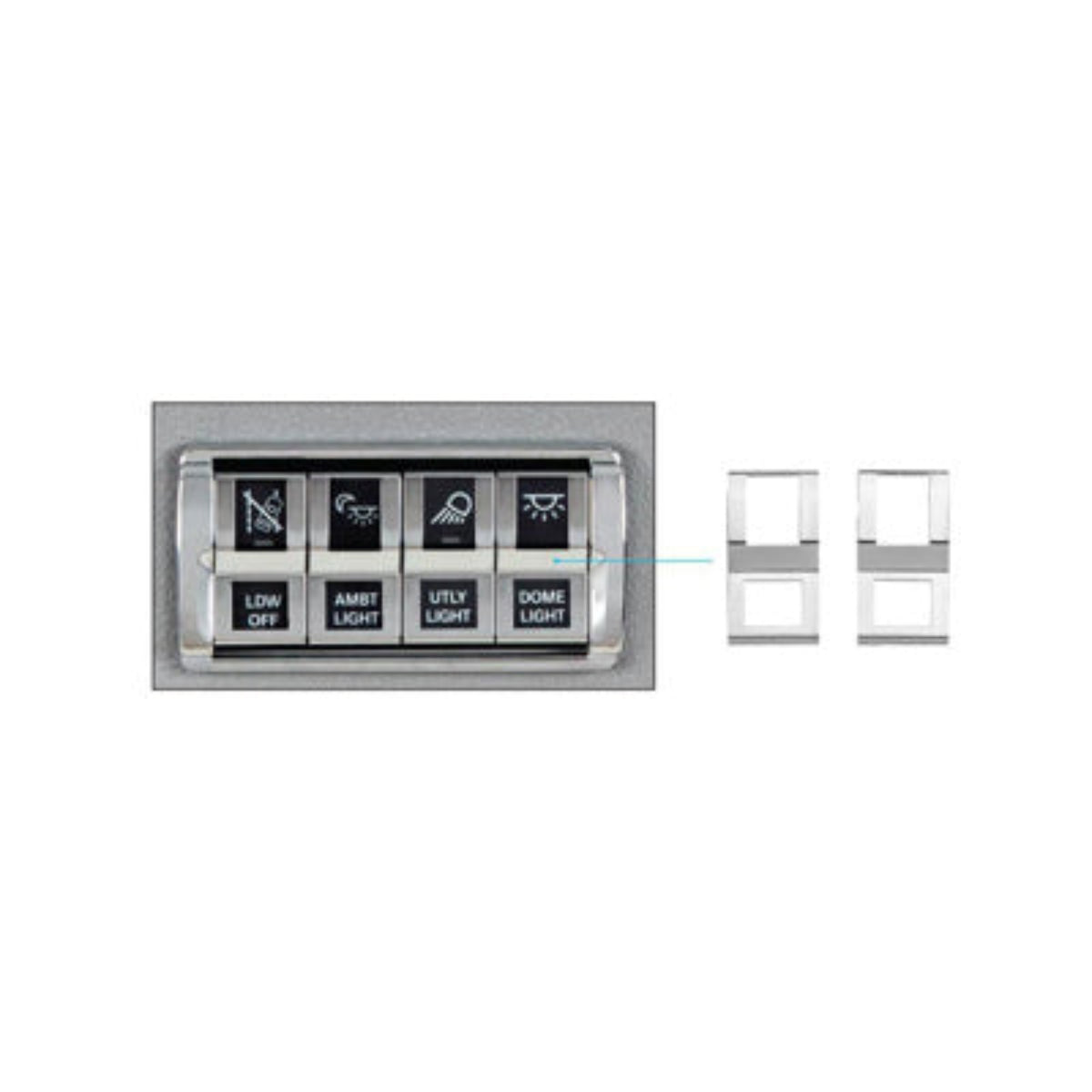 Chrome Switch Covers for 2018–2023 Freightliner Cascadia | United Pacific