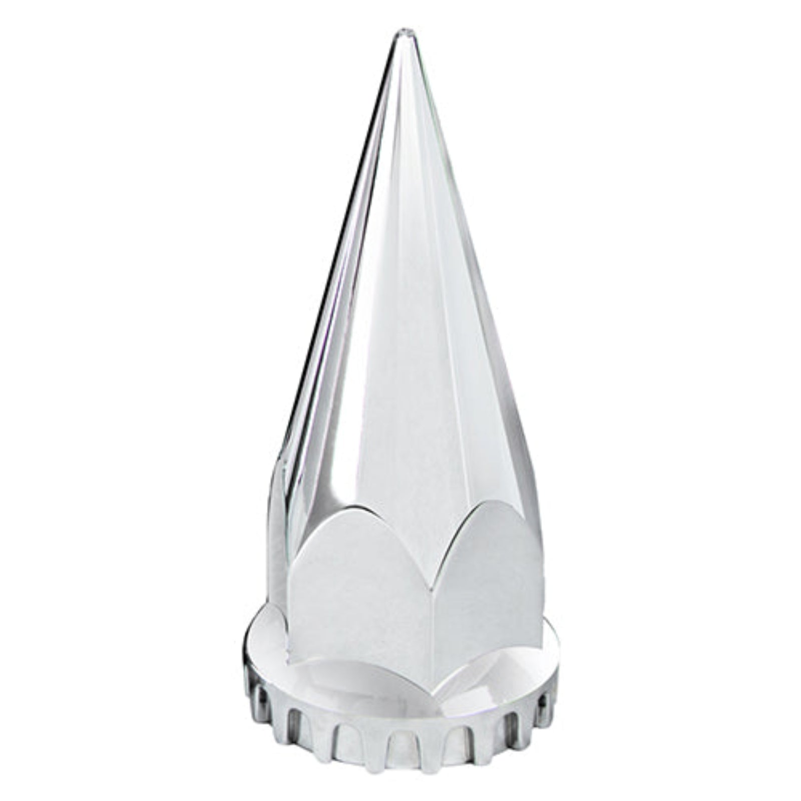 4-3/4 Inch Chrome Thread-On Spike Lug Nut Cover | 33 mm Base | United Pacific