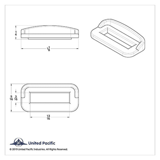 Chrome Toggle Switch Label Cover with Visor for Peterbilt | United Pacific