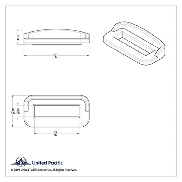 Chrome Toggle Switch Label Cover with Visor for Peterbilt | United Pacific