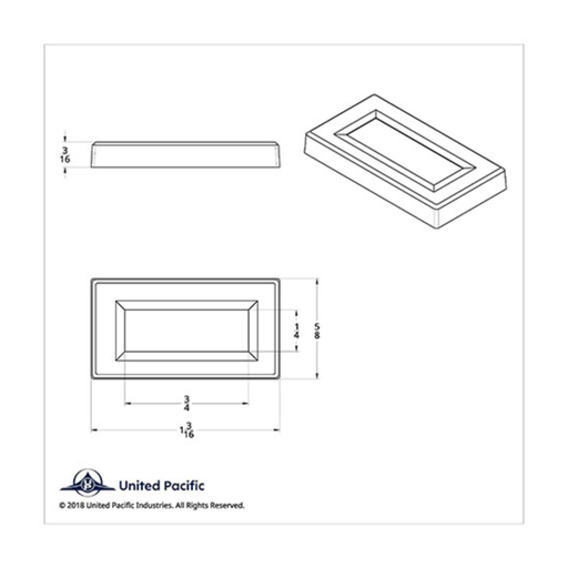 Chrome Toggle Switch Label Covers | Kenworth | United Pacific