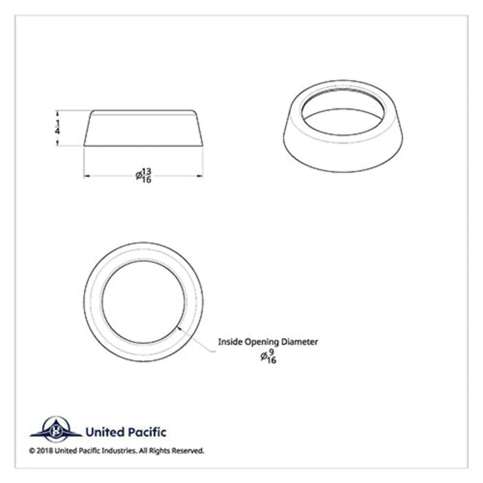 Chrome Toggle Switch Nut Cover for Peterbilt | United Pacific